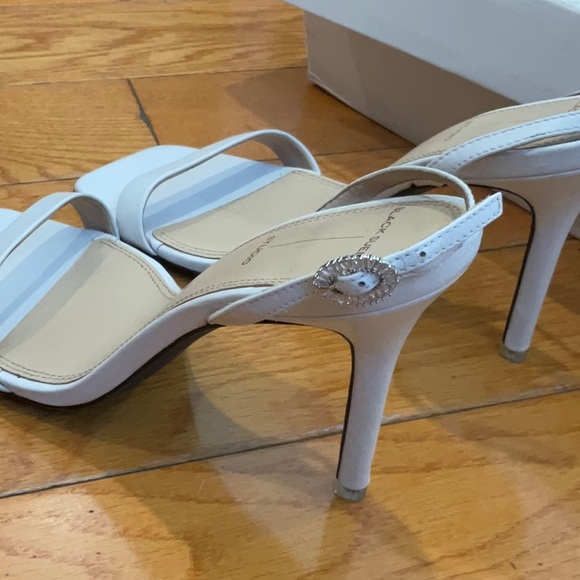 Black Suede Studio Carla Strappy Heeled Sandal, US Size: 8.5 - Picture 7 of 11